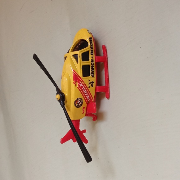 Kids Hot Wheels vintage Mattel Inc 1989 Search + Rescue Unit 4 helicopter 🚁 - Picture 4 of 10